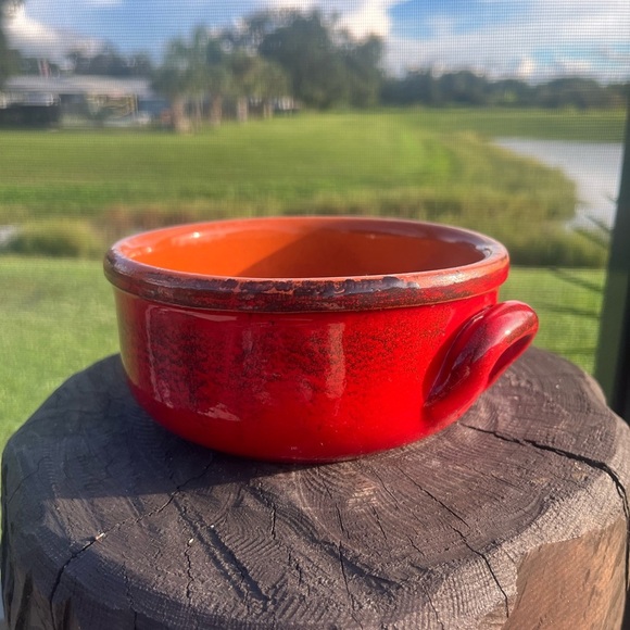 Terre D’Umbria De Silva Terra Cotta Oven to Table Baking Red Soup Bowl Italy - Picture 2 of 11
